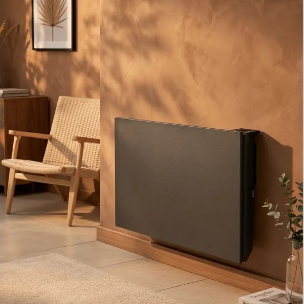 Radiateur connecté Plano en acier finition blanc ou anthracite