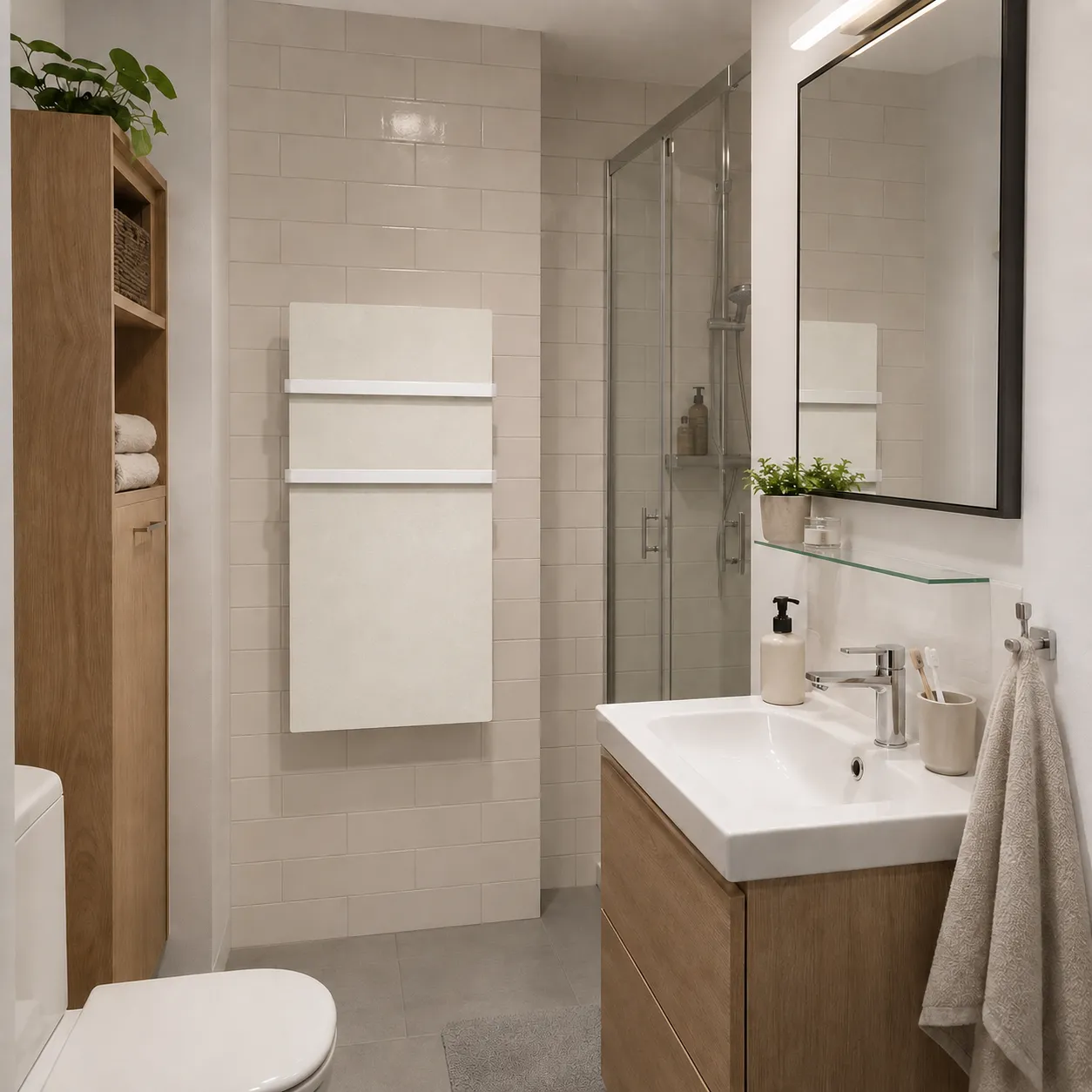 Sèche-serviettes électrique connecté avec contrôle SMART WiFi Direct intégré